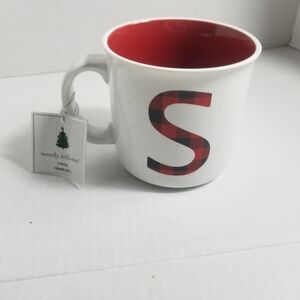 NWT WENDY BELLISSIMO MUG S MONOGRAM MUG